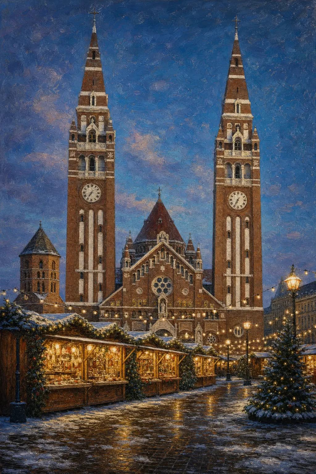 Adventslaternen am Dóm tér