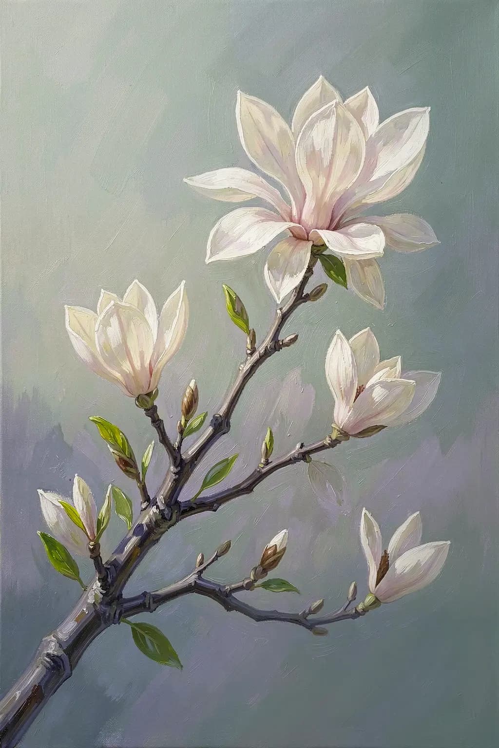 Märzlicht auf Magnolie