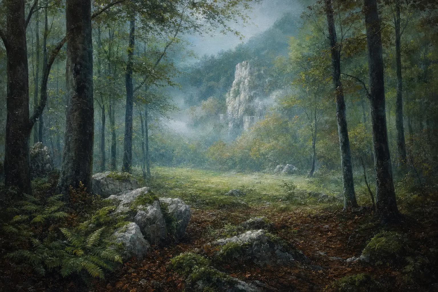 Morgenlichtung am Tar-kő